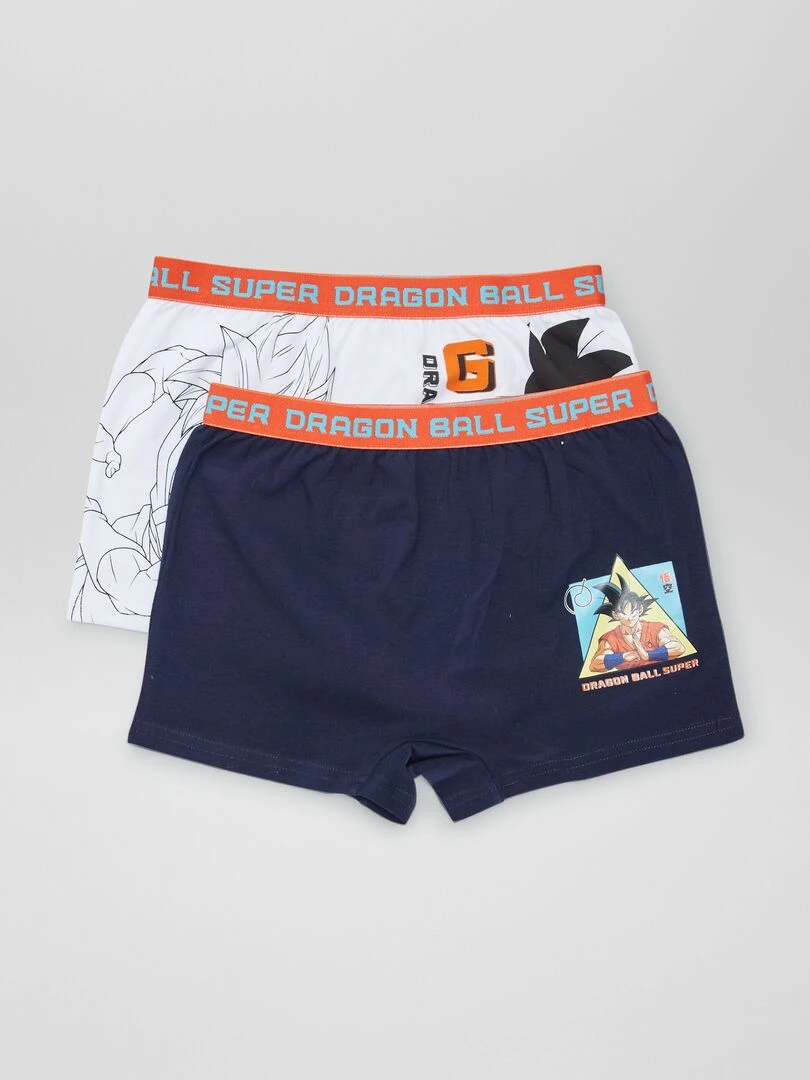 Lot de 2 boxers 'Dragon Ball Z' Bleu marine/blanc