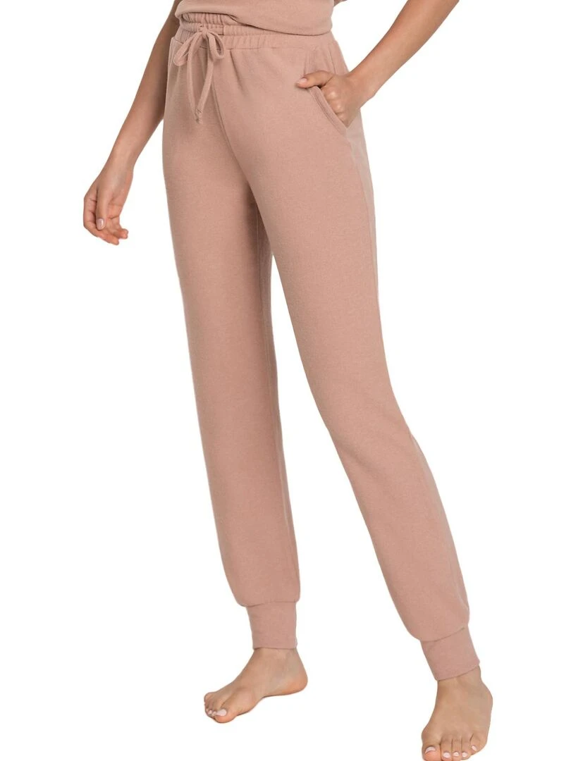 Pantalon loungewear resserré Strick   Beige
