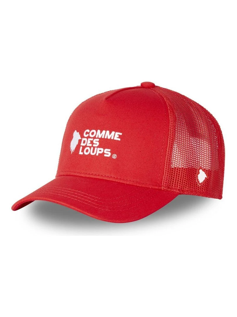 Casquette avec filet uni Class Comme Des Loups Rouge