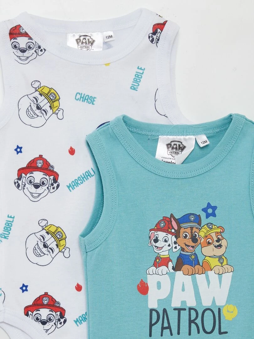 Lot de 2 bodies 'Pat 'Patrouille'   Bleu