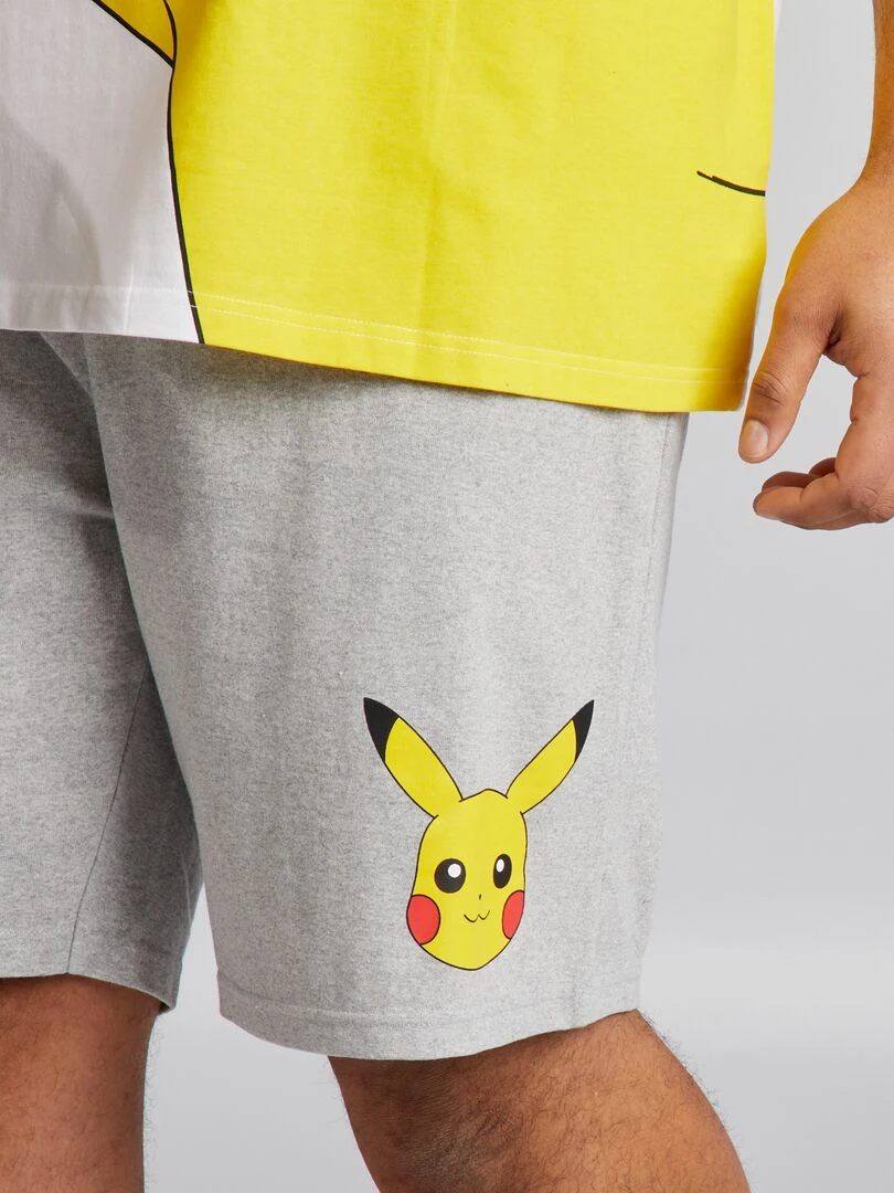 Pyjama court 'Pokémon'   Gris