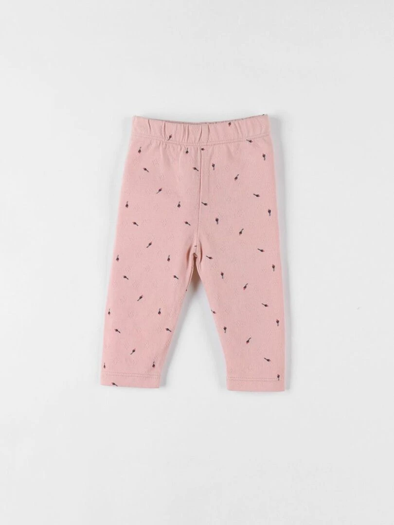 Legging imprimé fleuri poudré Noukie's Rose