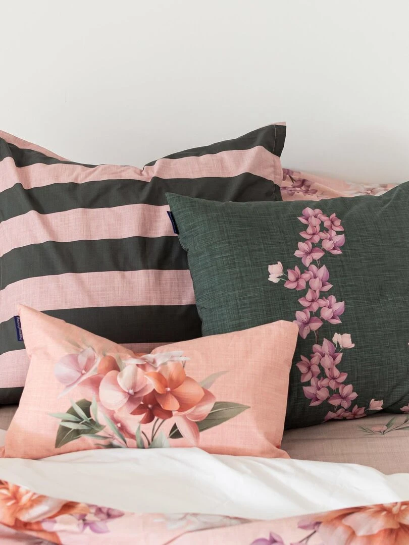 Housse de coussin Migration "Happyfriday"   Blanc