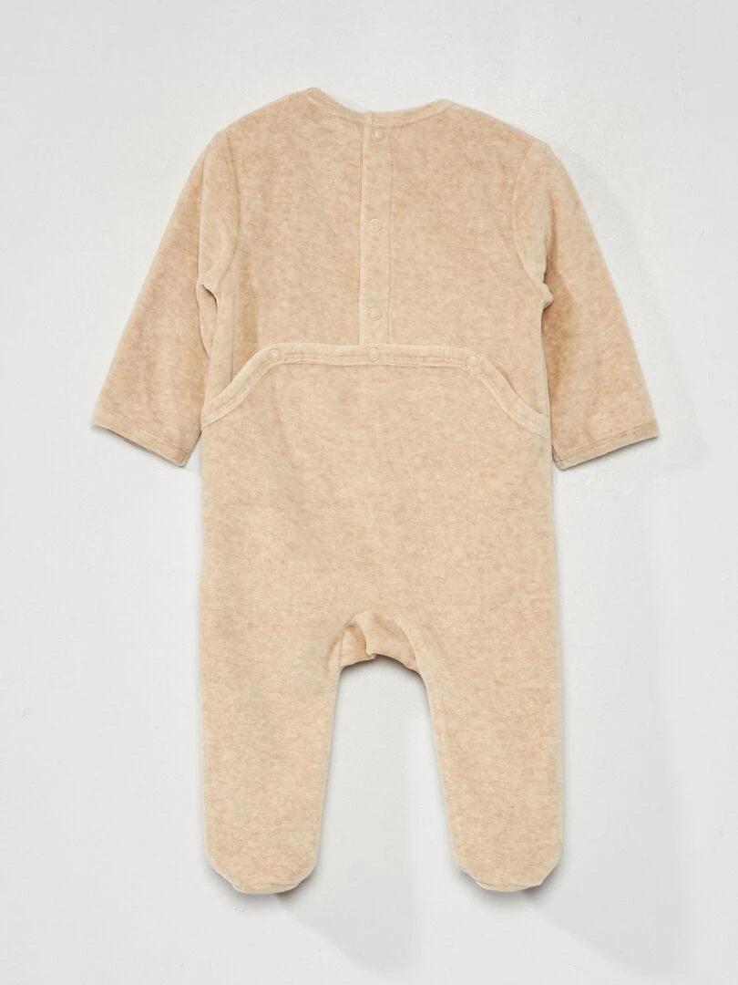 Pyjama en velours 'Disney'   Beige