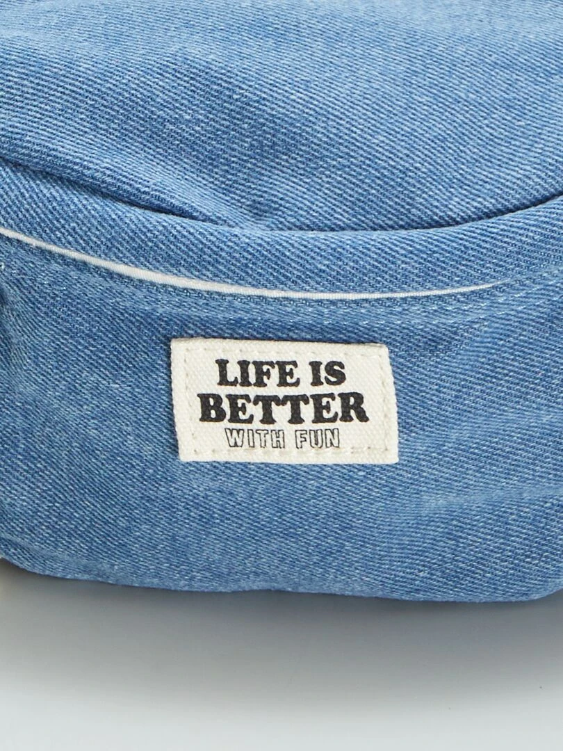 Sac banane en jean   Bleu