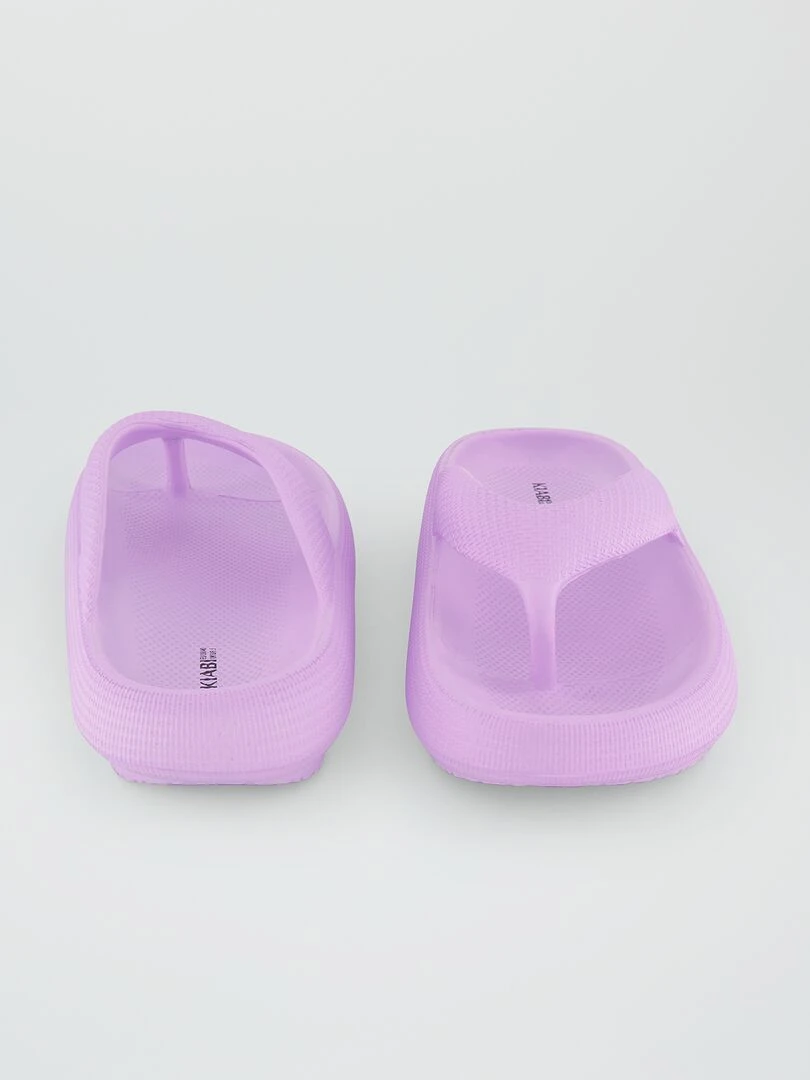 Tongs à semelles épaisses   Violet