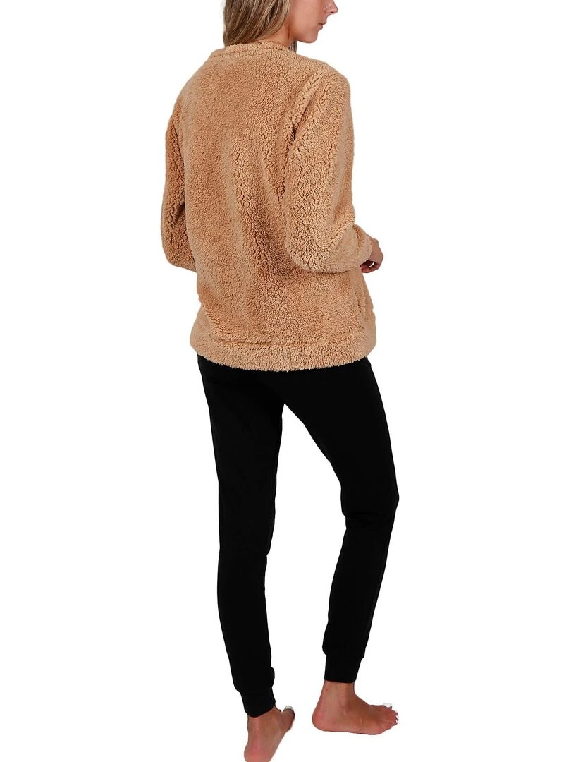Pyjama pantalon et haut Fashion Darling Disney Marron