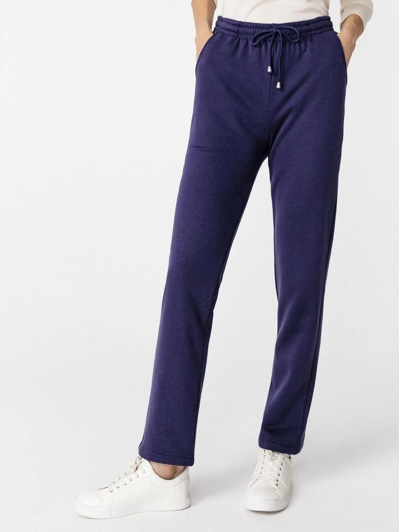 Pantalon molleton douillet Happy D. by Damart Bleu marine