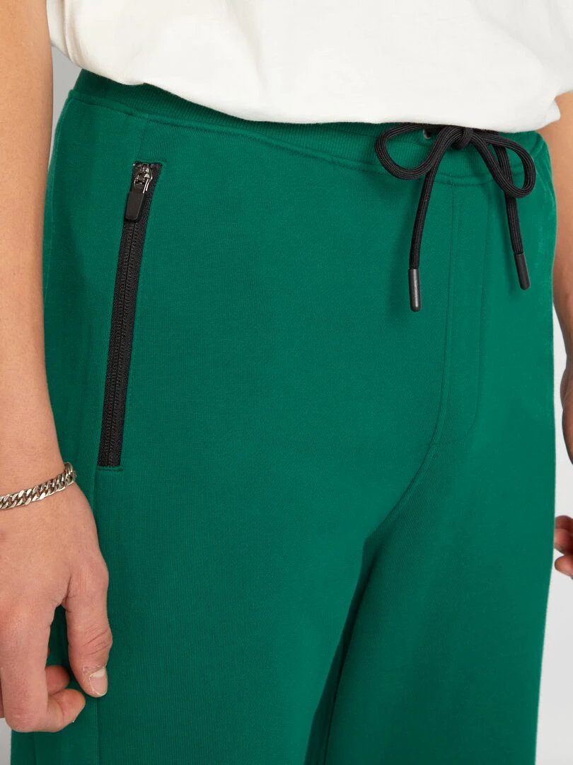 Pantalon de jogging à détails contrastés   Vert