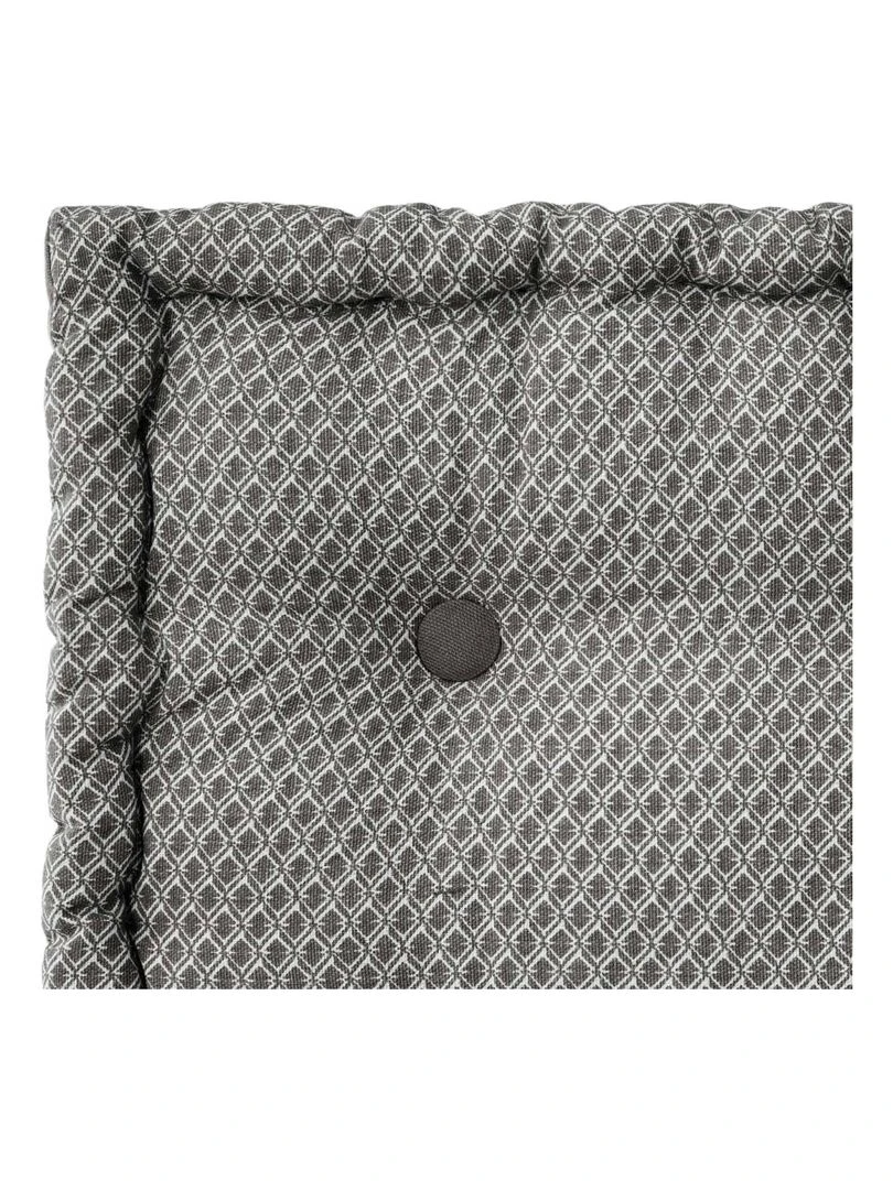 Coussin de sol au  style géométrique   Gris clair