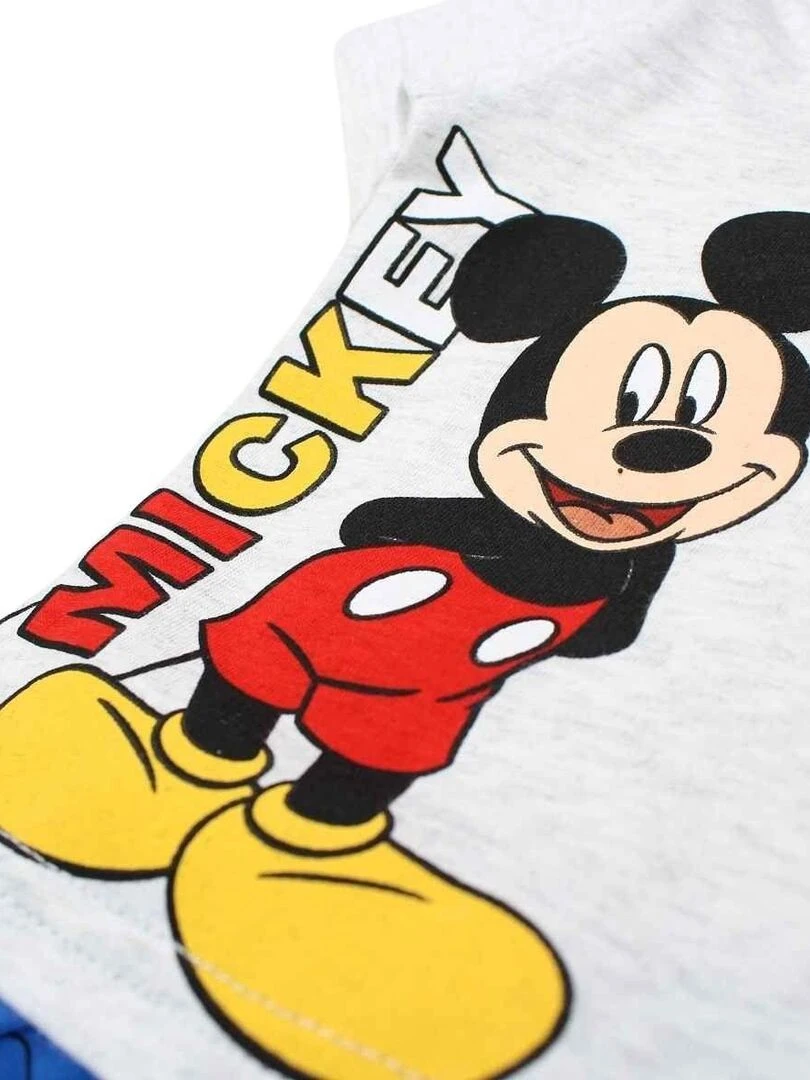 Disney   Ensemble ​​T shirt short bébé garçon Imprimé Mickey   Bleu