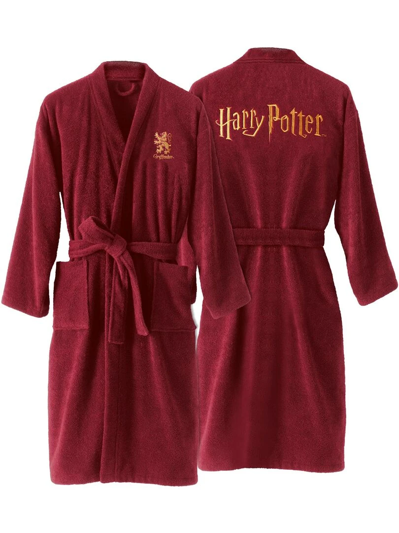 Peignoir brodé 100% coton HARRY POTTER GRYFFONDOR Multicolore