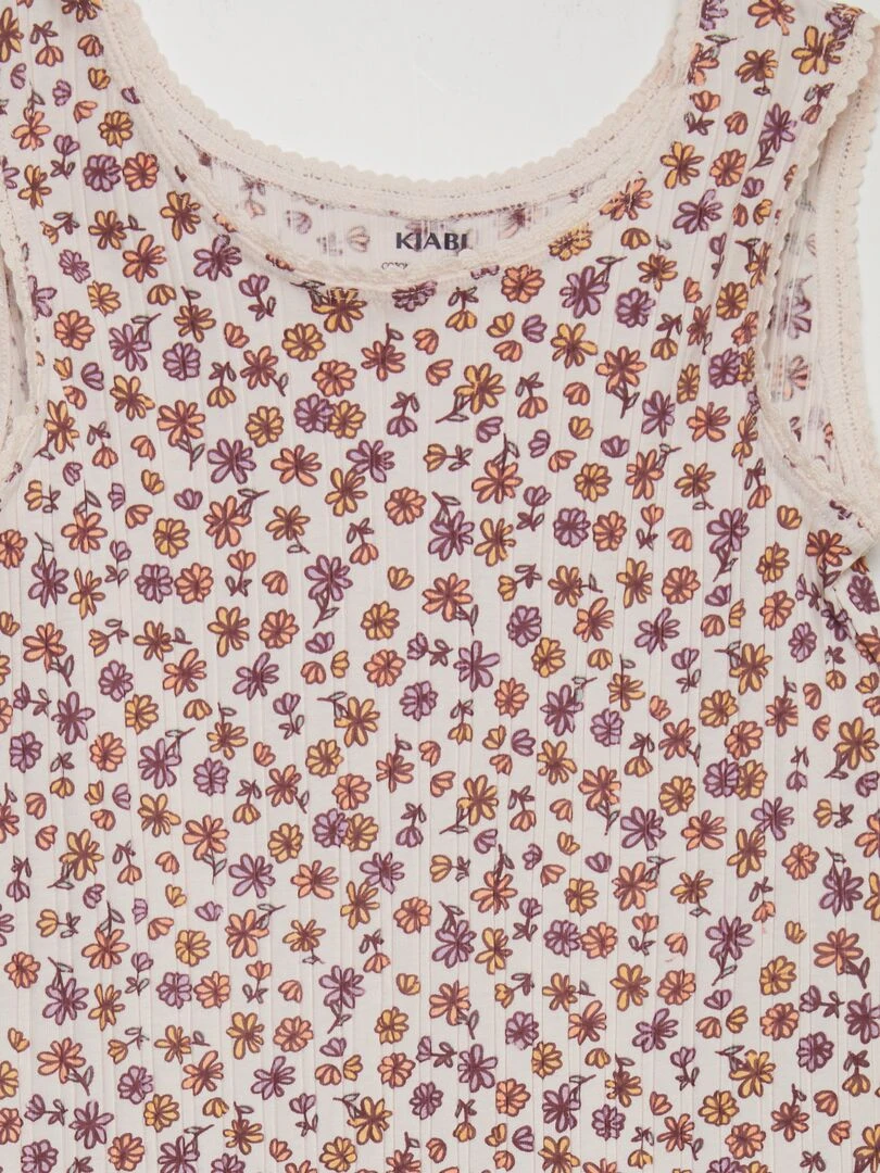Débardeur à motif   Rose