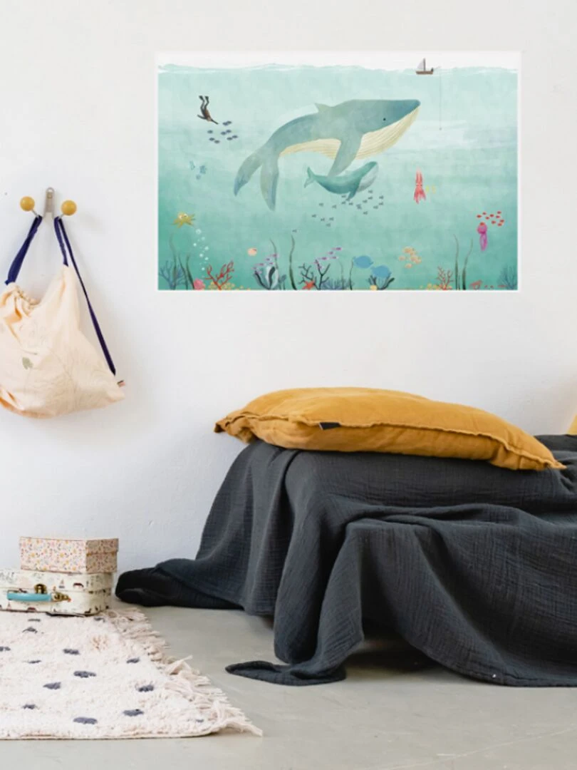 Affiche Océan (60 x 40 cm) Bleu