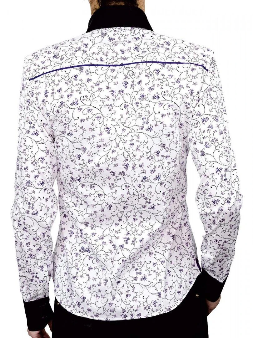 Chemise double bouton PENELOPE   Blanc