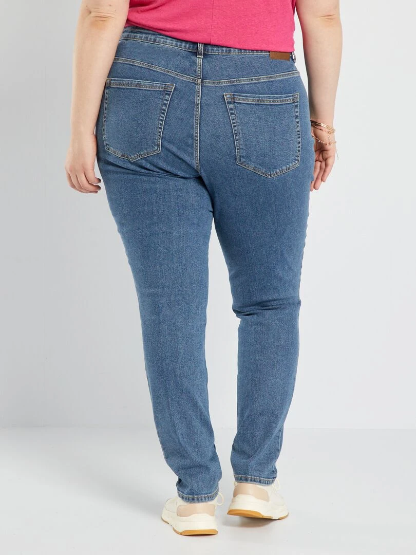 Jean slim taille haute   L28   Stone