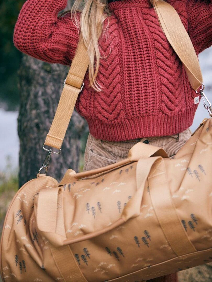 Sac week end Forêt ocre (46 x 21 cm)   Marron