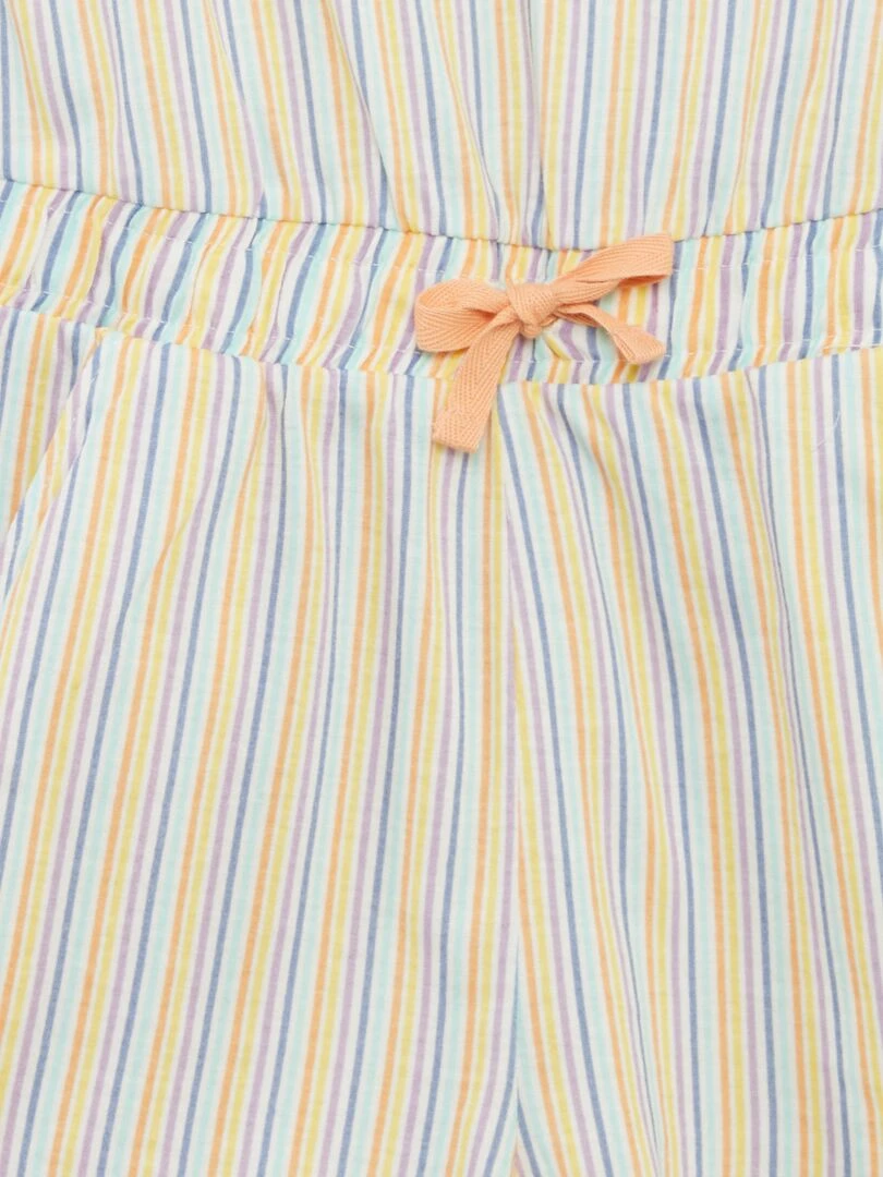 Combishort imprimée   Jaune rayé