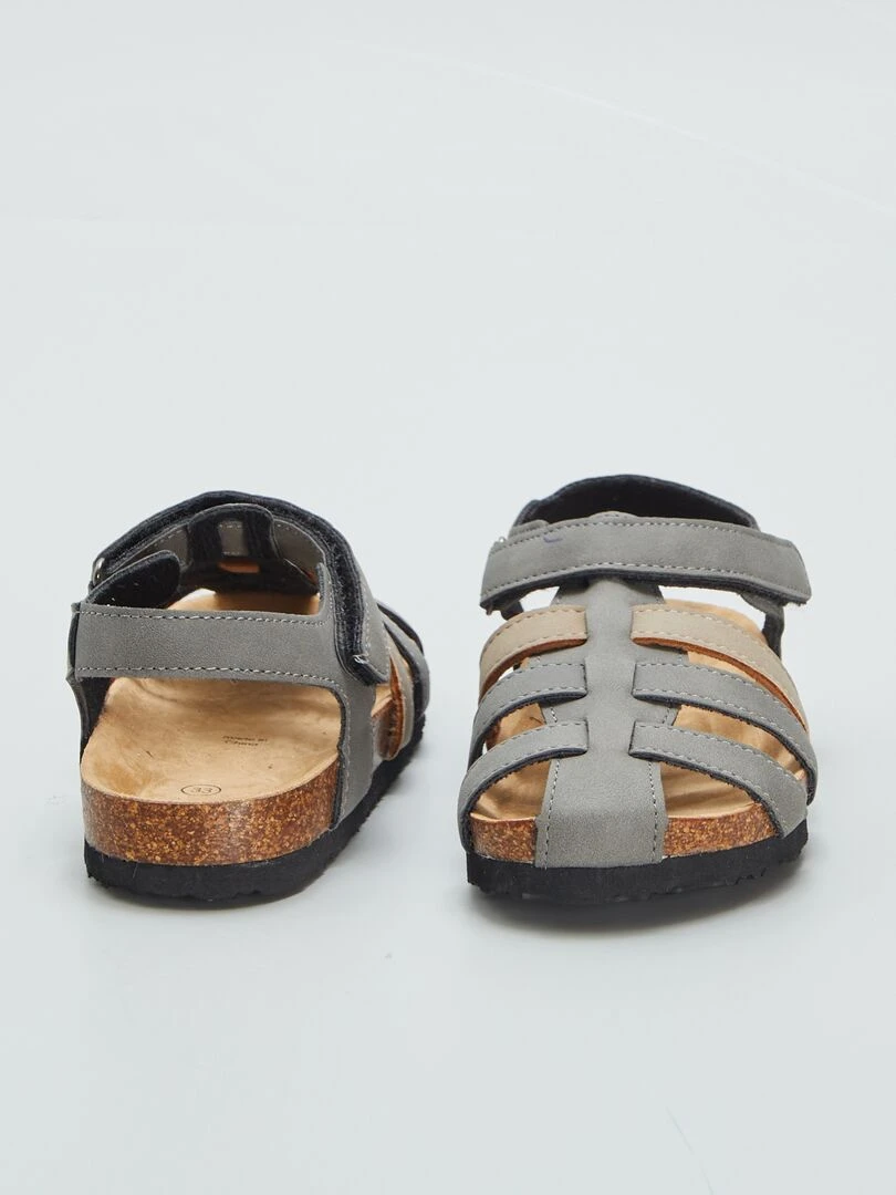 Sandales à plusieurs brides   Kaki