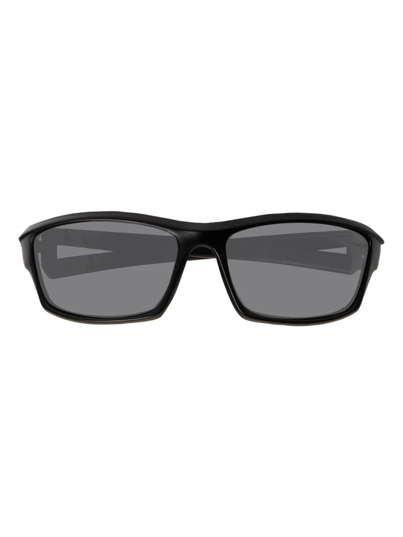 Lunettes de soleil Mixte Sport finition gomme Noir Noir