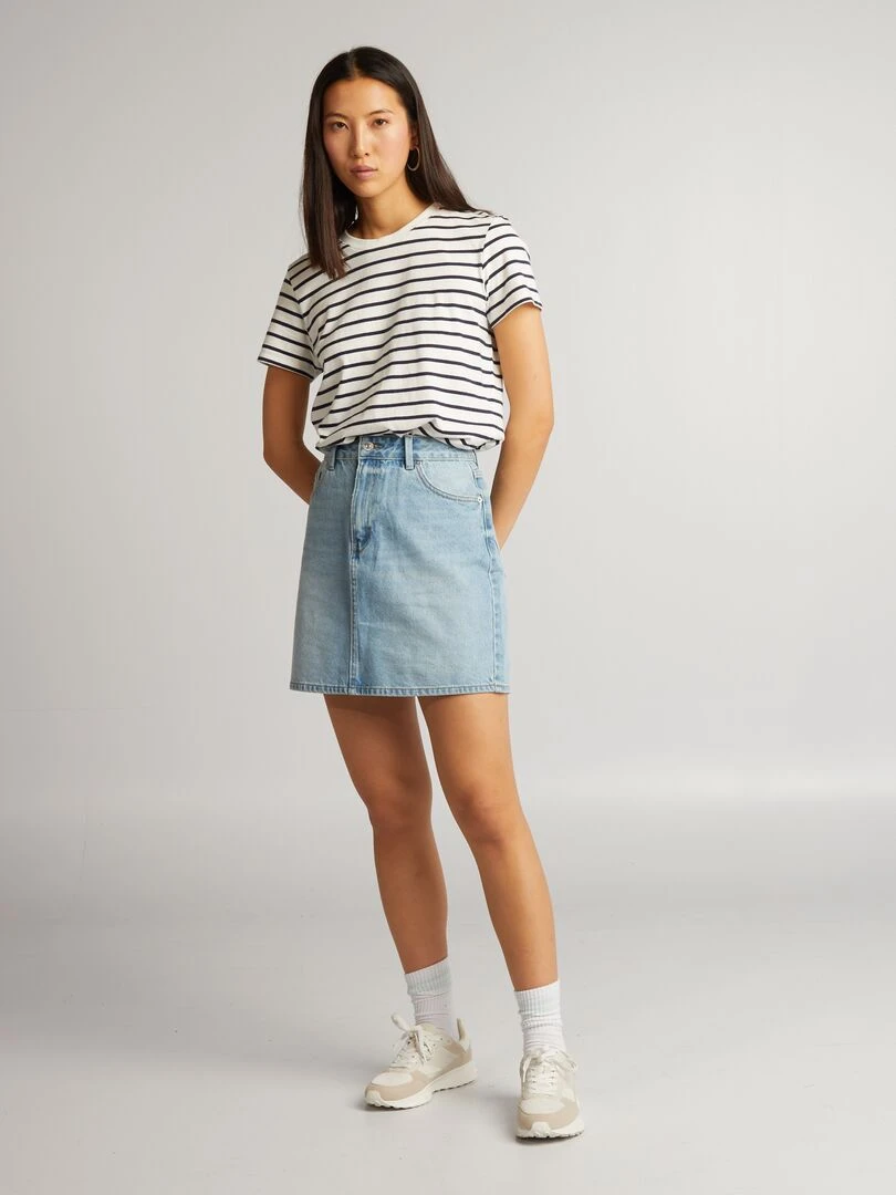 Jupe courte en denim Double stone