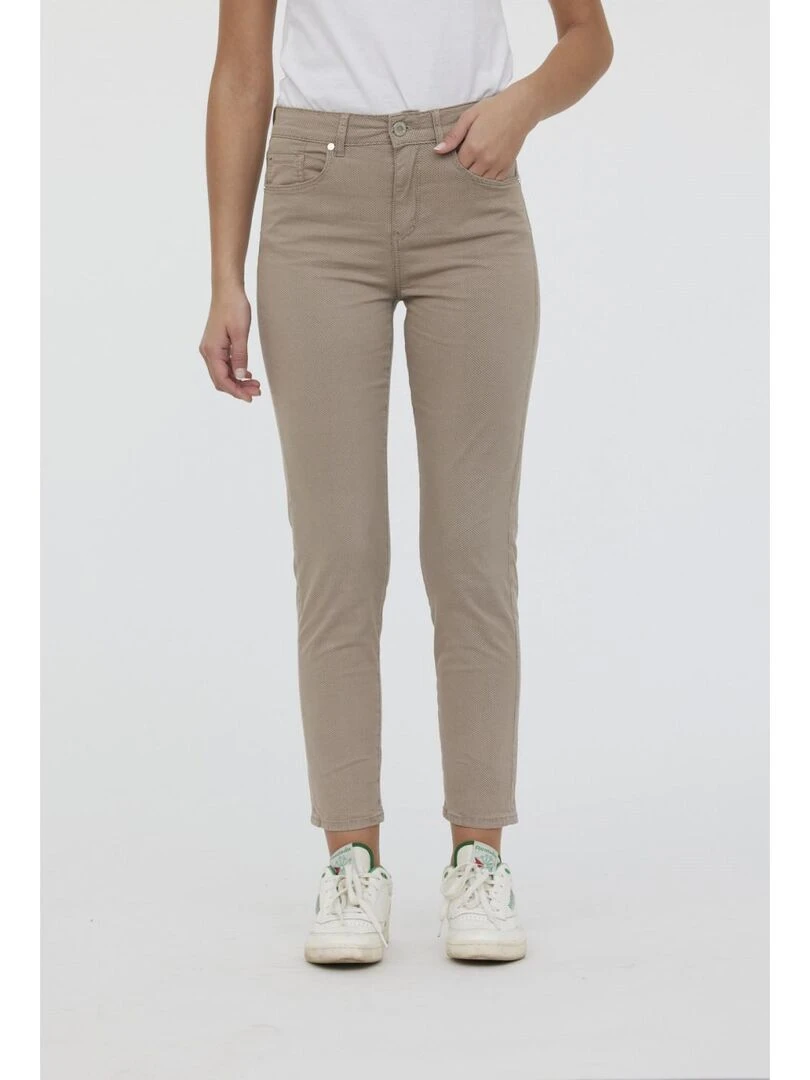 Lee Cooper Pantalon coton slim LC135 Taupe