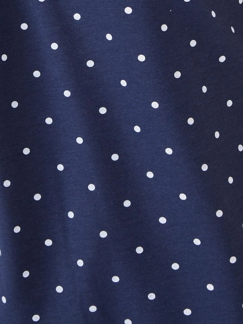 Polo maille piquée   Damart   Bleu marine