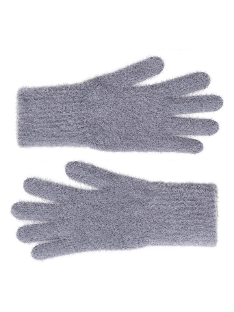 Ensemble Snood Bonnet Gants Etama   Made in UE   Gris