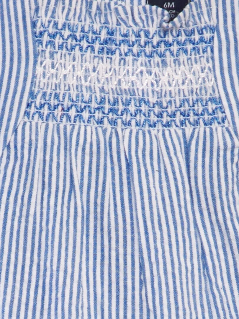 Robe en crépon   Bleu