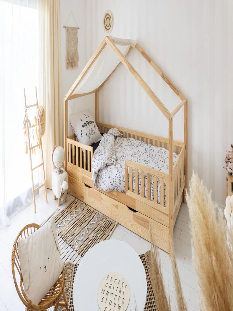 Parure housse de couette + taie Into the wild   Blanc