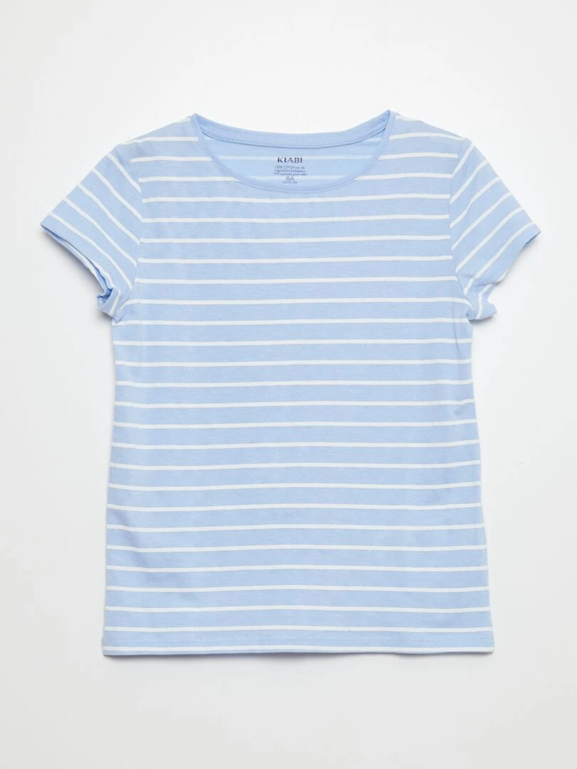 Lot de 3 t shirts imprimés   Rose/bleu/bvert
