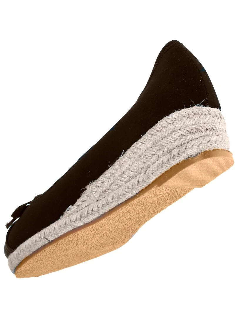Ballerines Femme talon compensé Noir   Noir