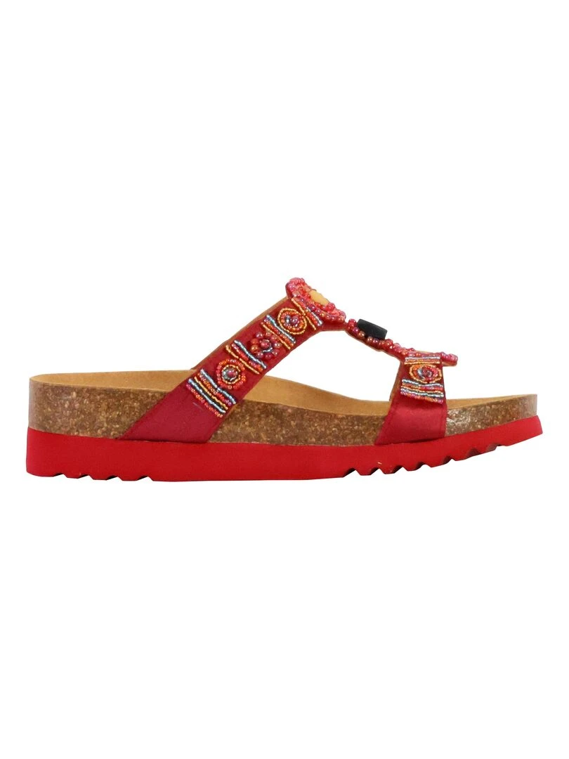 Mules à Enfiler Scholl New Bogota'Wedge Rouge