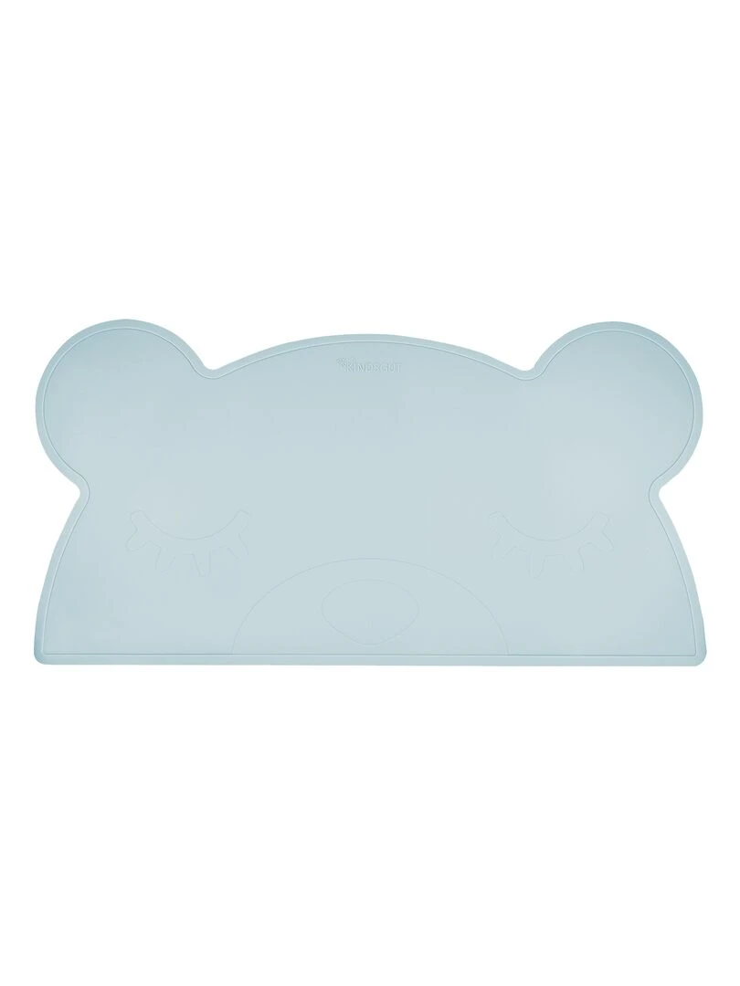 Set de table en forme d’ours en silicone Bleu gris