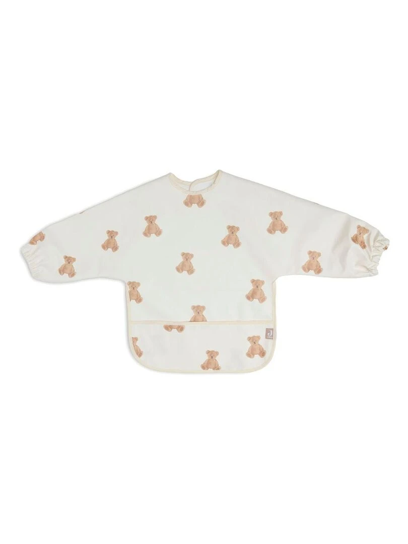 Bavoir manches longues Teddy Bear Marron