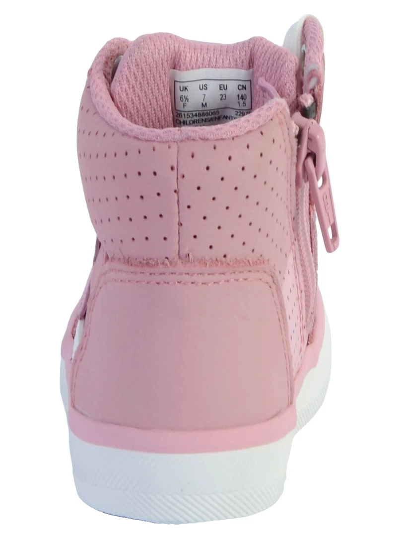 Basket Montante Cuir Enfant Clarks City Flake   Rose