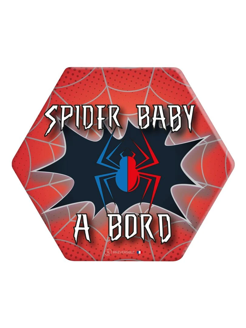 Adhésif / Autocollant bébé à bord Spider baby Rouge