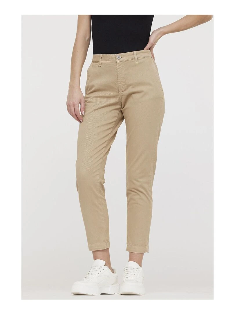 Lee Cooper Pantalon coton slim JEMILA Beige argile