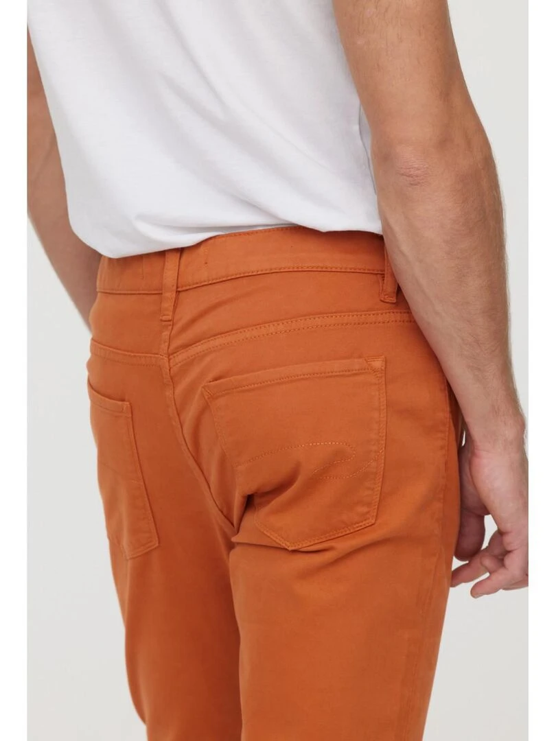 Lee Cooper   Pantalon coton straight LC126ZP   Orange