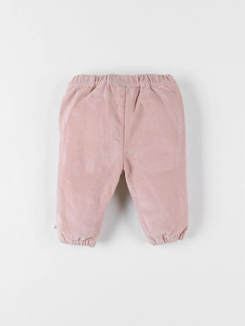 Pantalon velours côtelé moyen Noukie's Rose