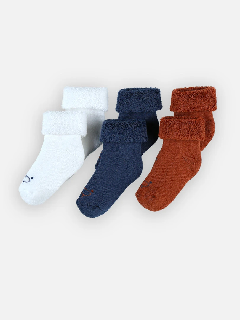 Coffret Chaussons En Mousse Marine/spéculoos Noir Blanc