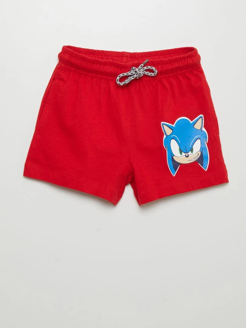 Ensemble t shirt + short 'Sonic'   2 pièces   Gris