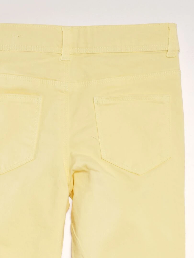 Jean skinny 5 poches   Jaune pâle