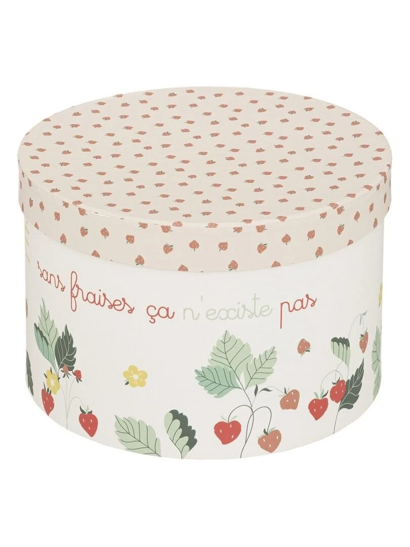 Lot de 3 boites carton Summer   Rose