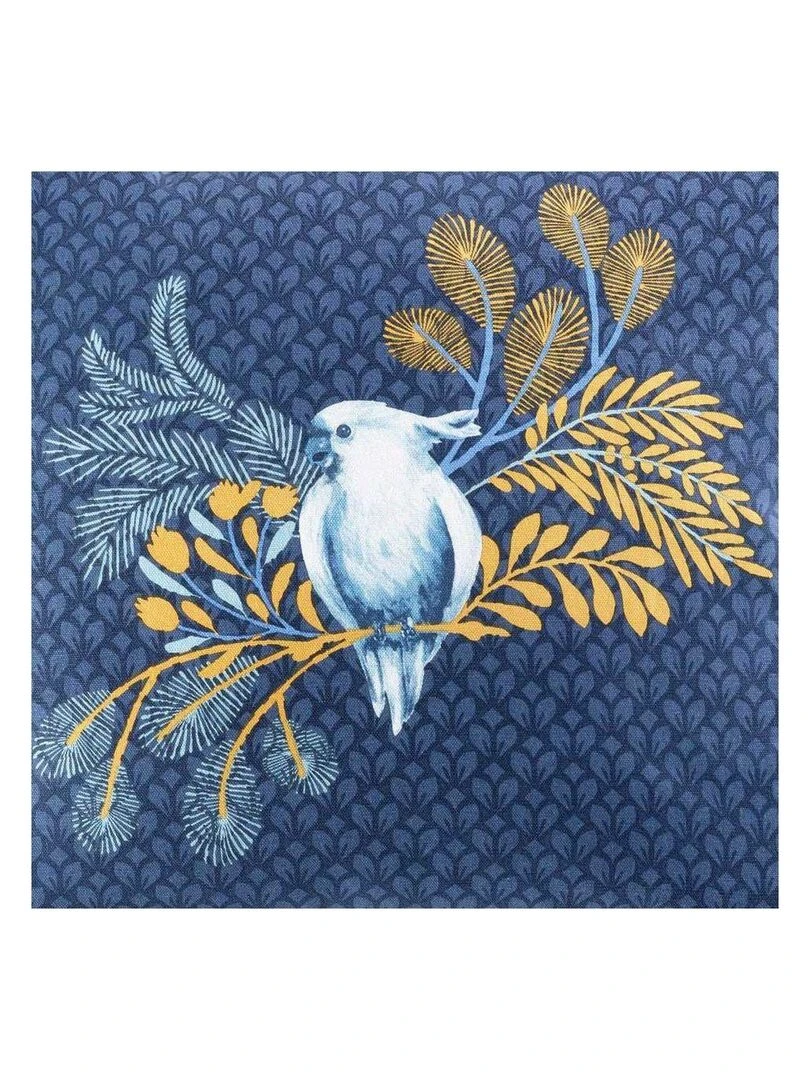 Coussin déco Blue Coco Bleu