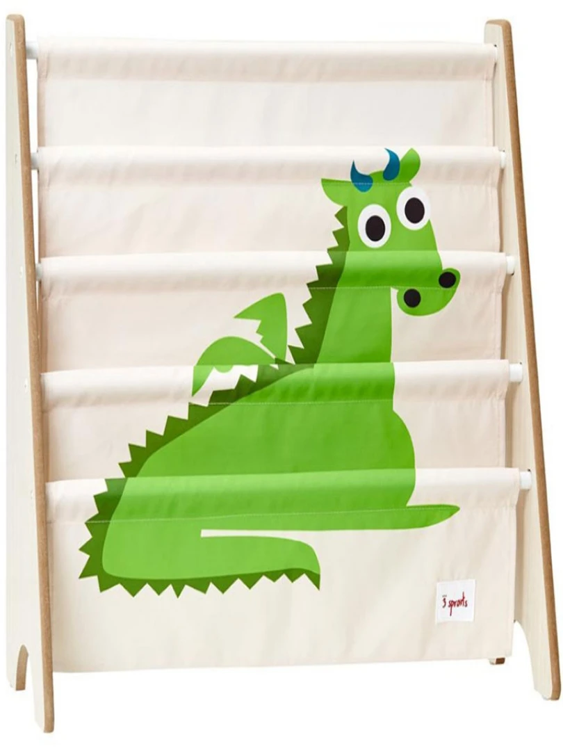 Bibliothèque En Tissu Dragon Vert