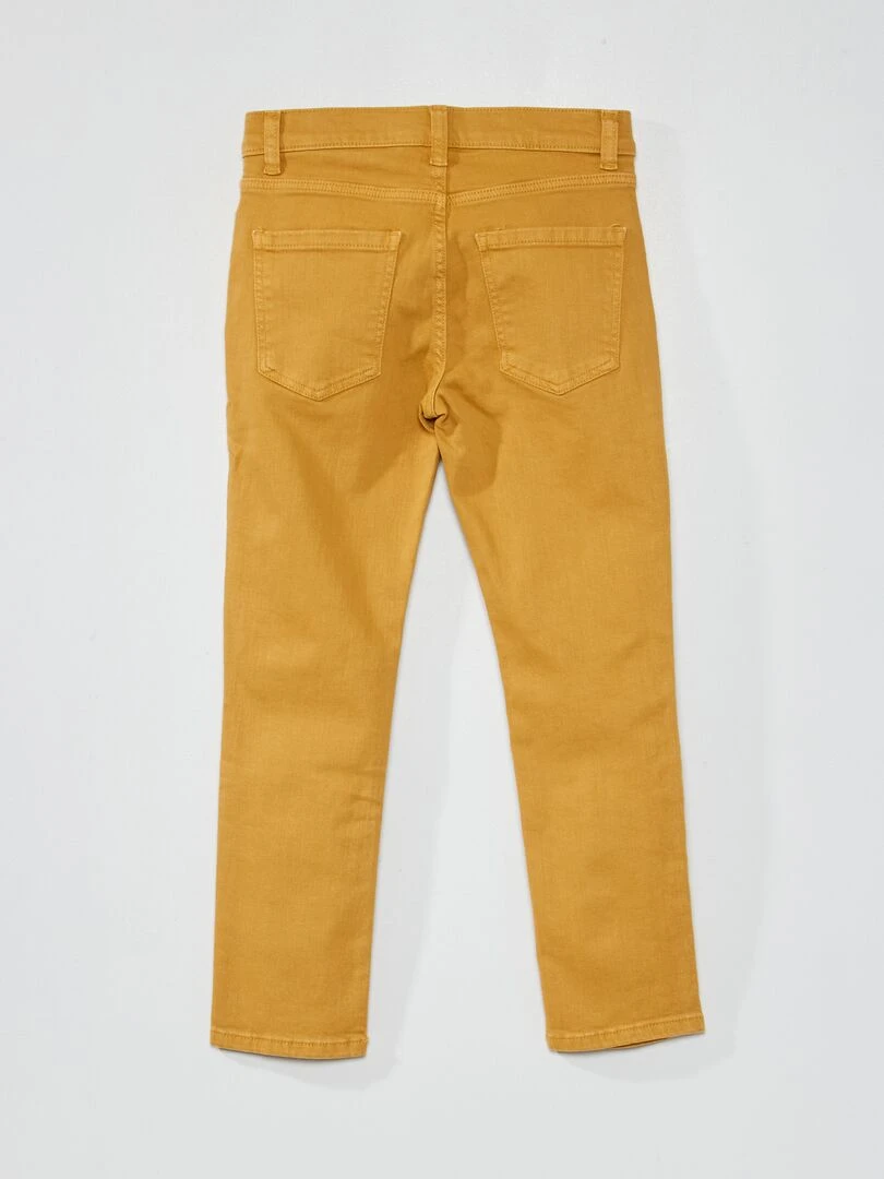 Jean slim à 5 poches Beige