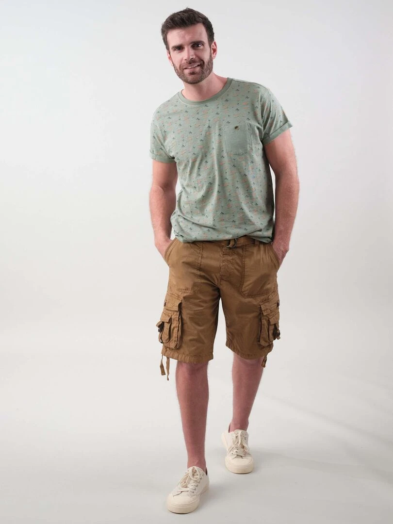 Bermuda casual pour homme 'Deeluxe' Marron cappuccino