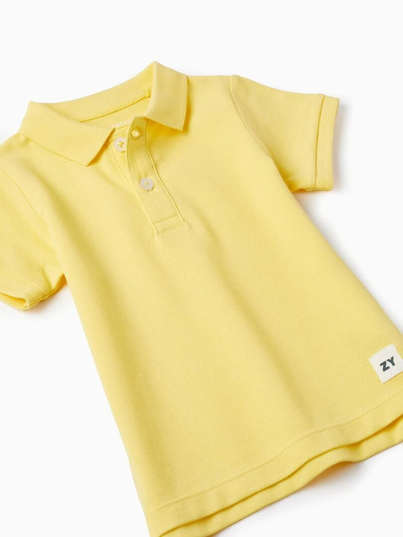 Polo en Piqué de Coton pour Bébé Garçon manches courtes EXPLORING AUSTRALIA   Jaune