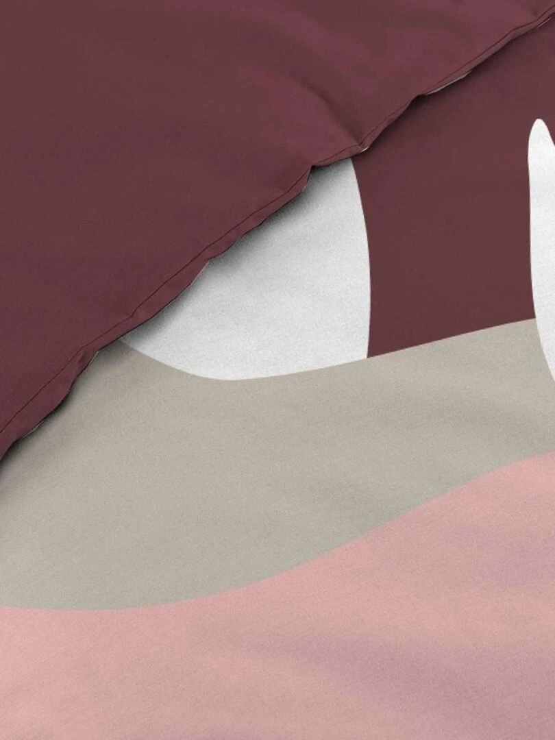 Housse de couette  + taie(s) Canyon coton 42 fils   Rouge